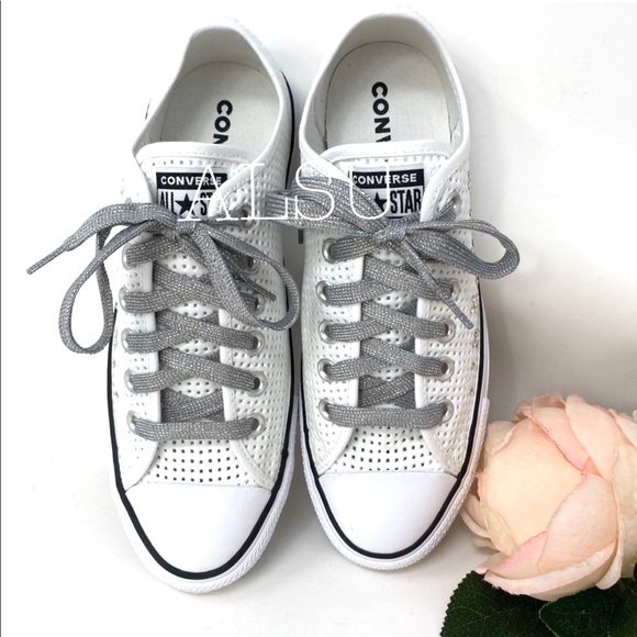 Converse & Swarovski Ctas Low Top Canvas White - Picture 7 of 8